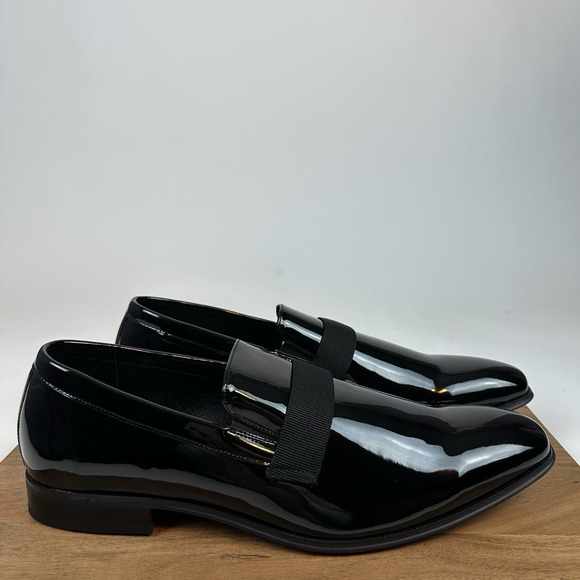 New Mens Joseph‎ Abboud Soiree Formal Slip On Black Shoes Dress Shoes Size 15 D